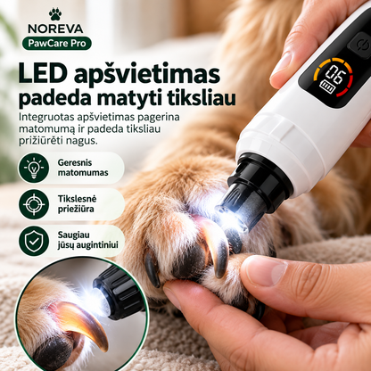 NOREVA PawCare Pro – elektrinis nagų šlifuoklis augintiniams