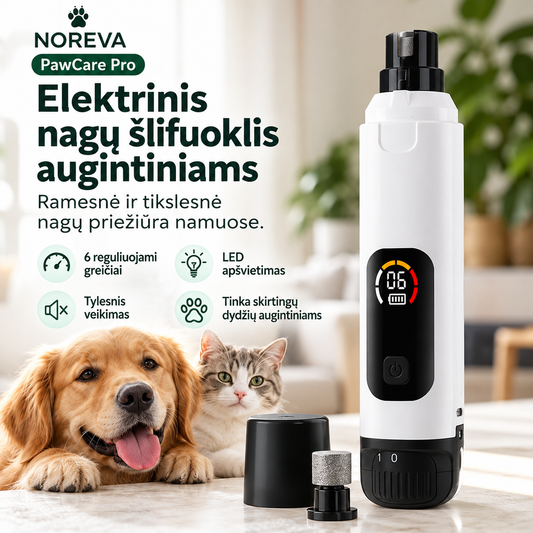 NOREVA PawCare Pro – elektrinis nagų šlifuoklis augintiniams